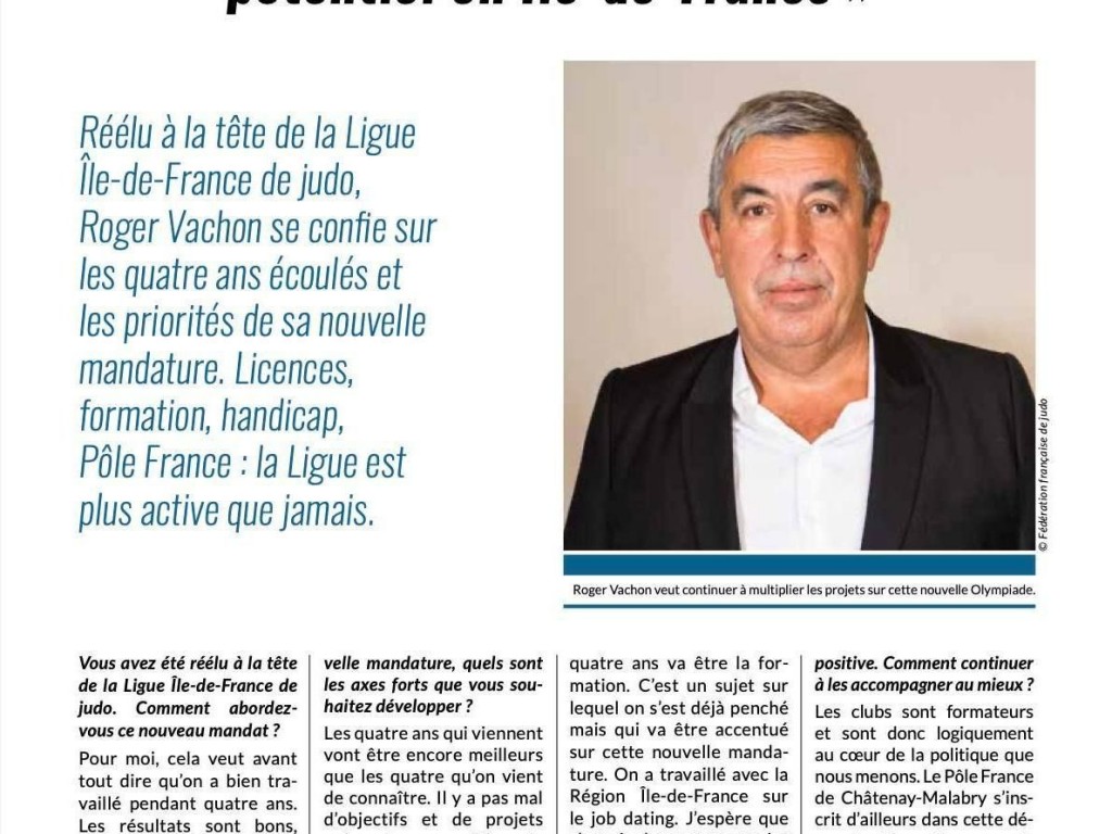 Image de l'actu 'LE JUDO FRANCILIEN A L'HONNEUR DANS SPORTMAG'